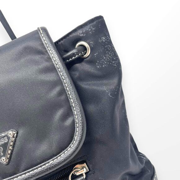 00s GUESS Vintage Black Drawstring Backpack - Picture 9 of 11